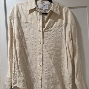 THE Brightside Cream Button Down Shirt